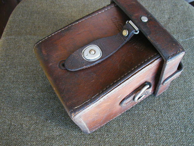 WW2 M14 Leather Mortar Sight Box