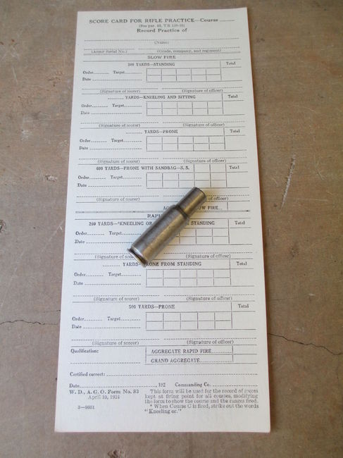 .22 Subcaliber Device for M1903 Rifle