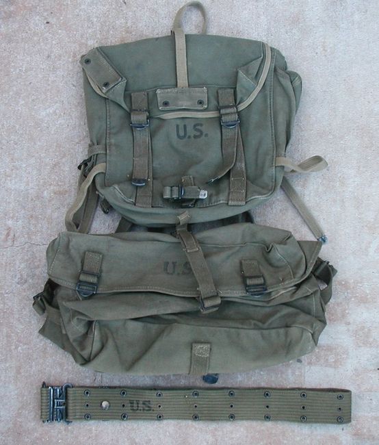 WW2 M1944 Pack Set + Pistol Belt