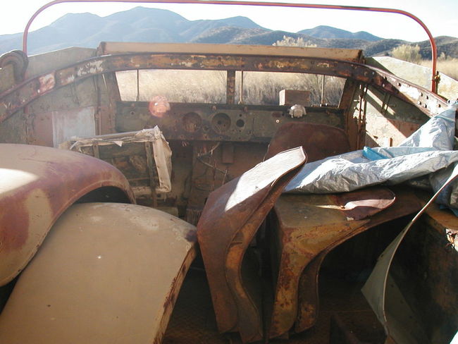 '42 Scout Car project front interior