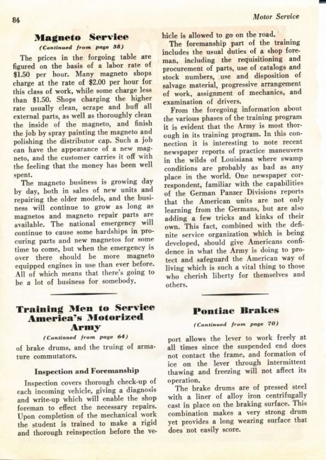 Motor Service November 1941