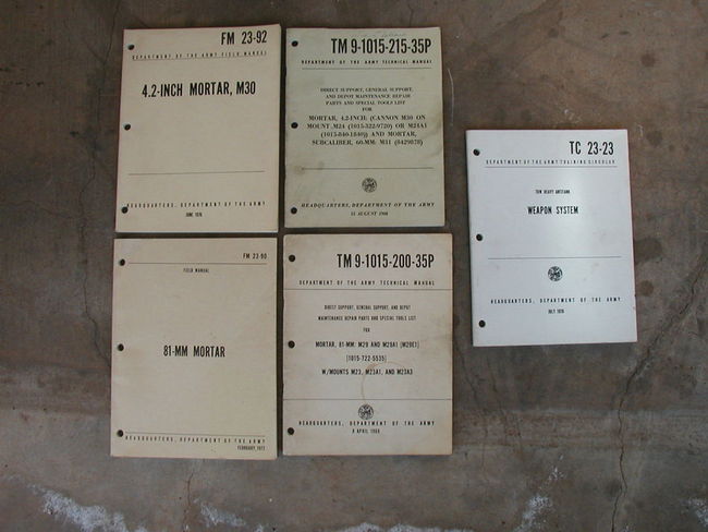 Nam Era Mortar and TOW Manuals