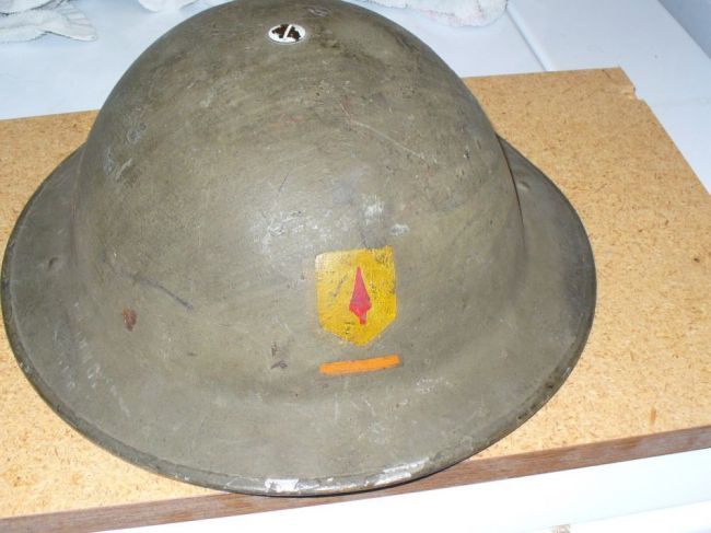 Brit helmet original paint