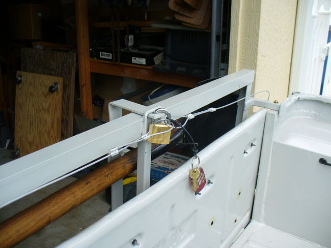 Cable lock for tool rack