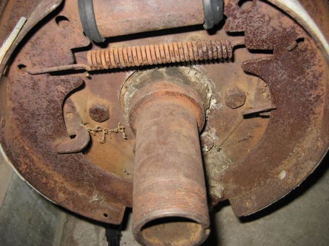 rear axle rust