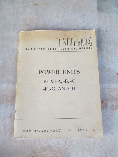 TM 11-904 Power Units PE-95A-H (7/45 edition)