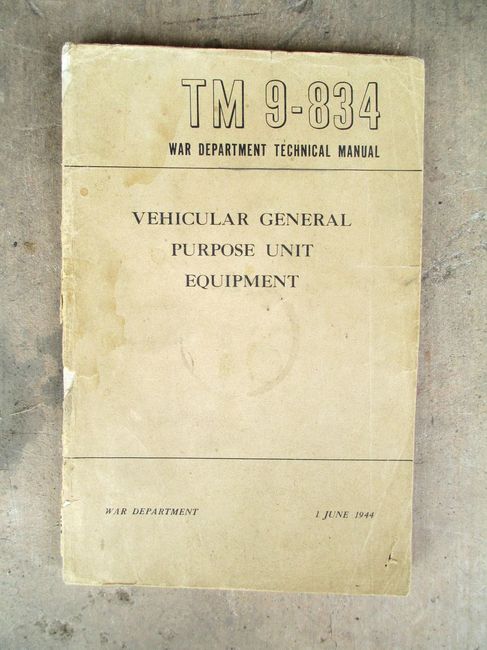 TM 9-834 Vehicular GP Unit Equipment