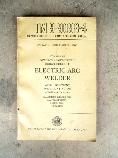 TM 9-9098-4 Jeep Welder