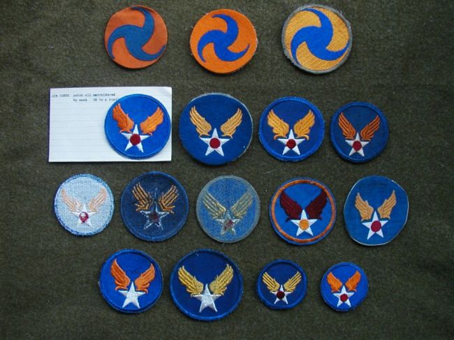 USAAF Patch Collection group #1 - The G503 Album