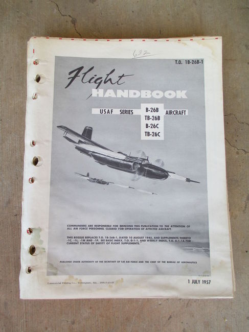 Original USAF B-26 (Invader) Manual