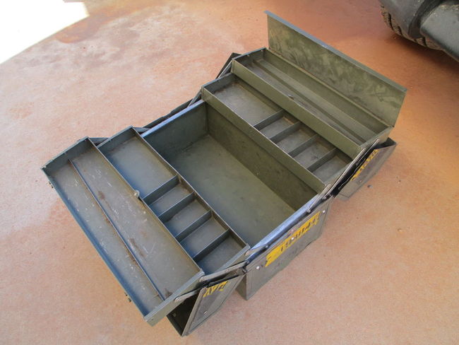 USAF 327 BS 1950s Tool Box (open)