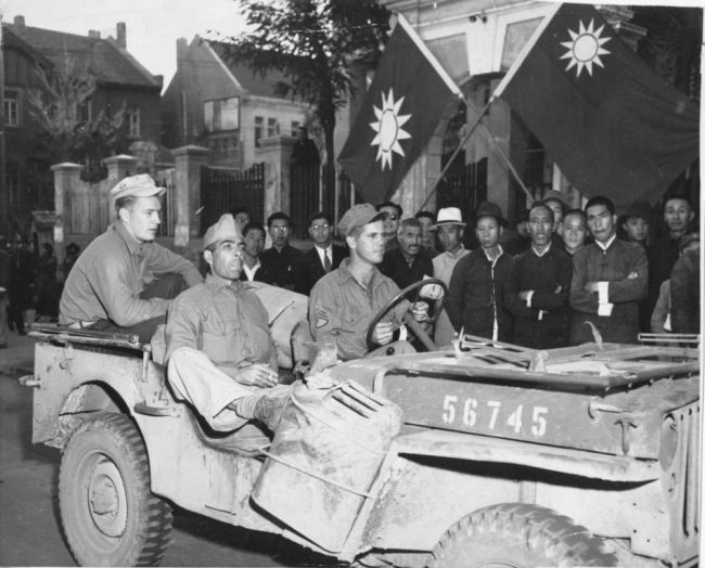 USMC jeep in China