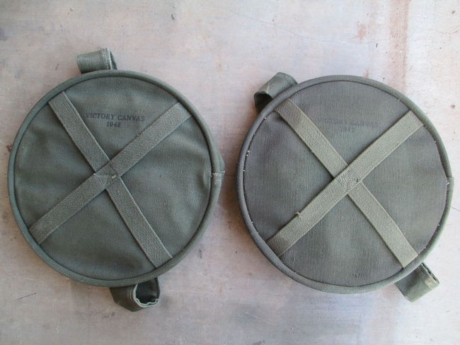 1945 Victory Canvas Water Bucket bottoms