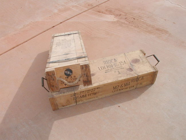 Late WW2 105mm Howitzer Shell Crates