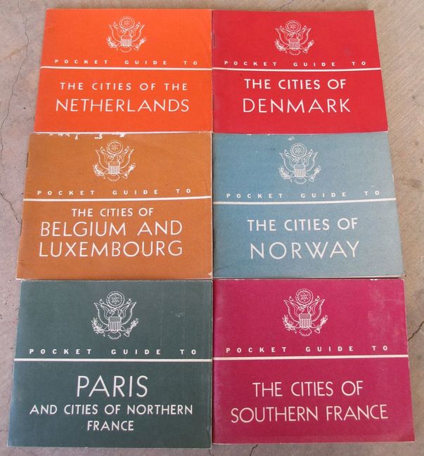 WW2 Army ETO City Pocket Guides lot