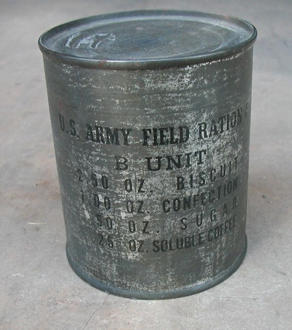 WW2 1942 B Unit Ration