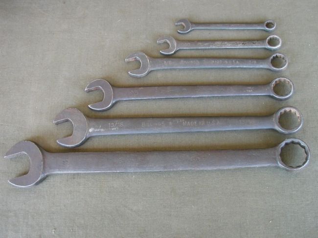 WW2 Billings Open/Box Wrenches (6)