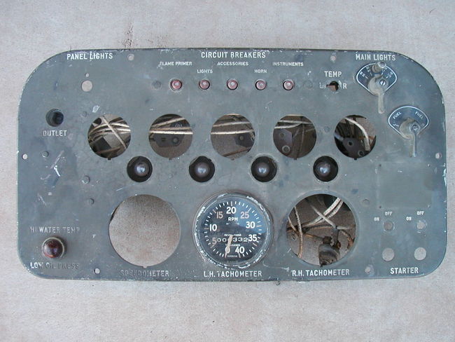 WW2 Dash Panel front