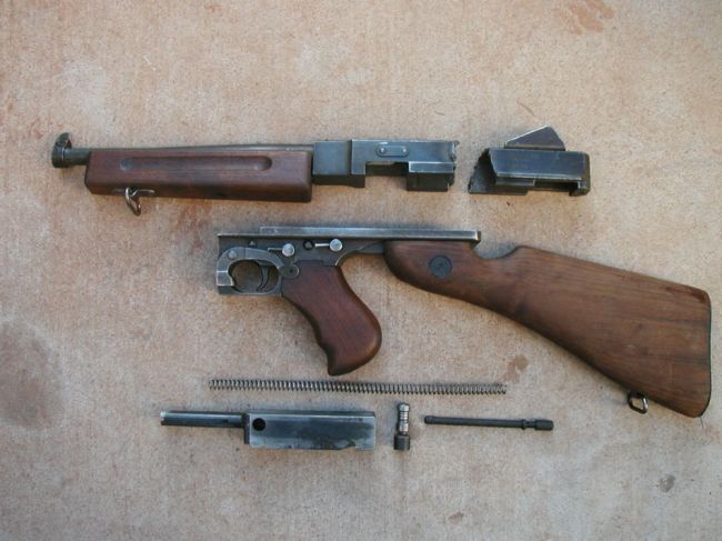 Demilled WW2 M1A1 TSMG