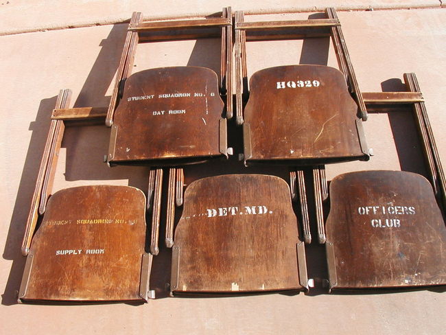 WW2 Unit-Marked Folding Chairs