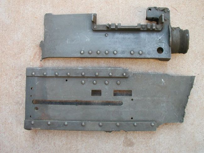 Demilled WW2 M2HB RHS Plate