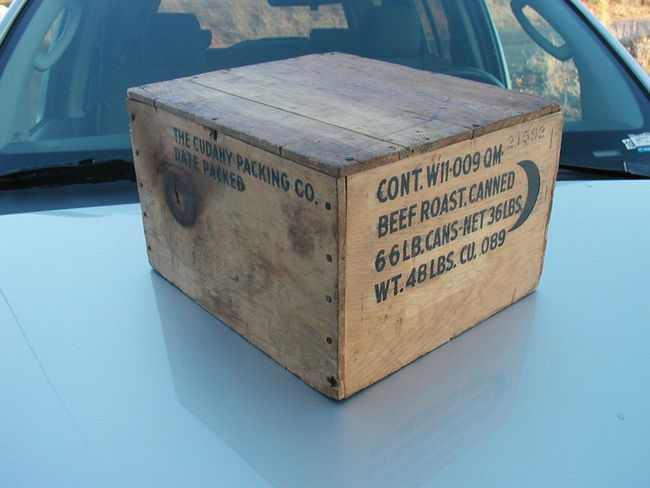 WW2 QM Ration Crate