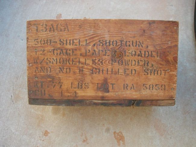 WW2 Shotgun Shell Crate