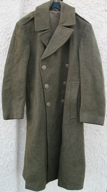 WW2 36S Wool EM Overcoat