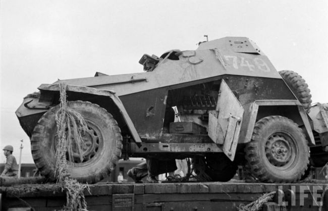 Captured BA-64 armoured car