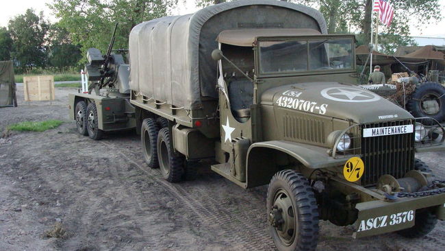 GMC with trailer