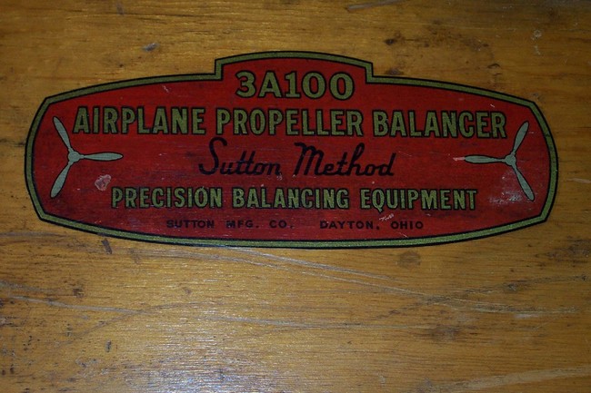 Propeller balancer.