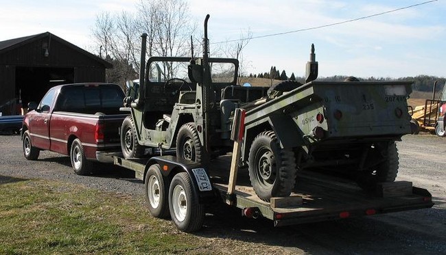 Dual wheeled trailer