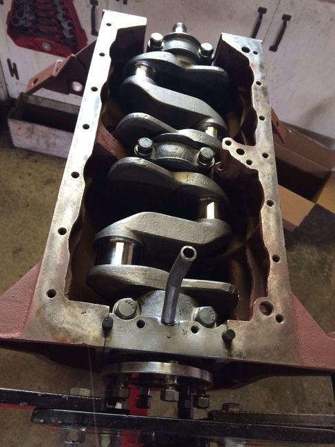 L-134 MB crankshaft installed