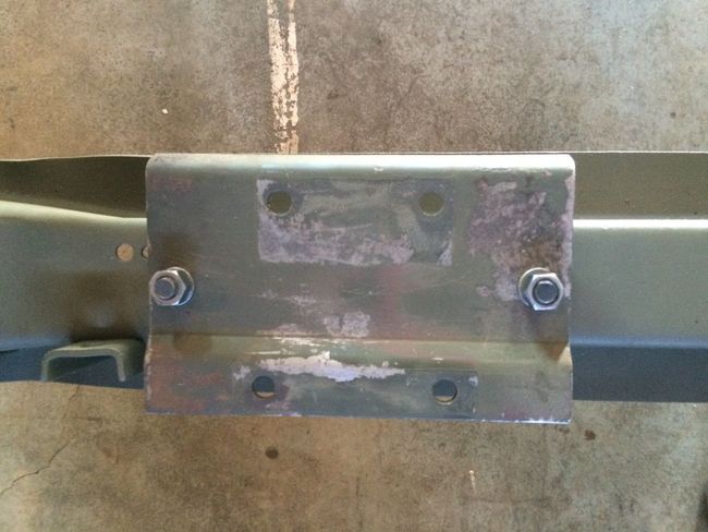 MB transmission mount plate original OD paint