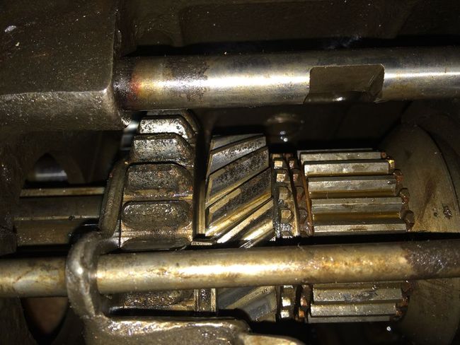 T-84 gears pitted in case