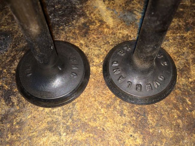 Original Willys intake and exhaust valves RMC