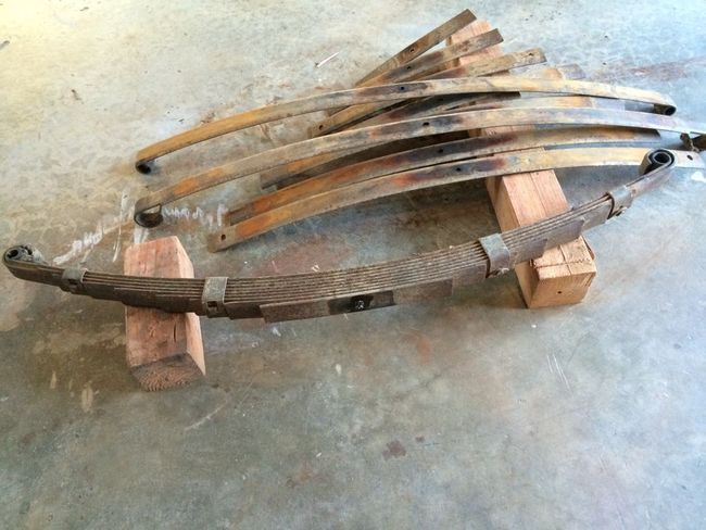 Unrestored Willys leaf springs