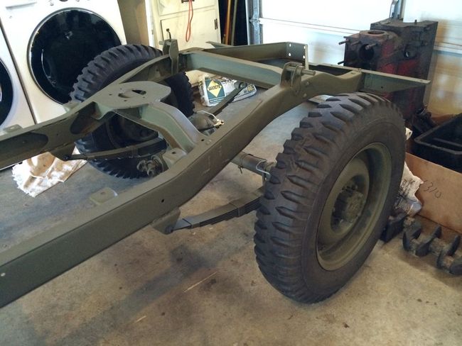 Rear axle installed