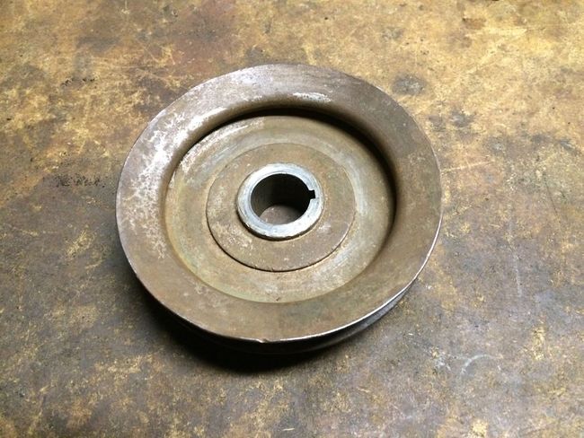 Single groove pulley front