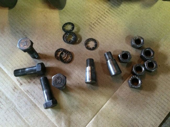 Crankshaft to flywheel dowel and TR bolts