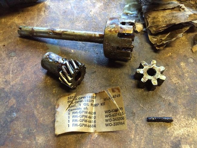 G503 oil pump NOS rebuild kit parts