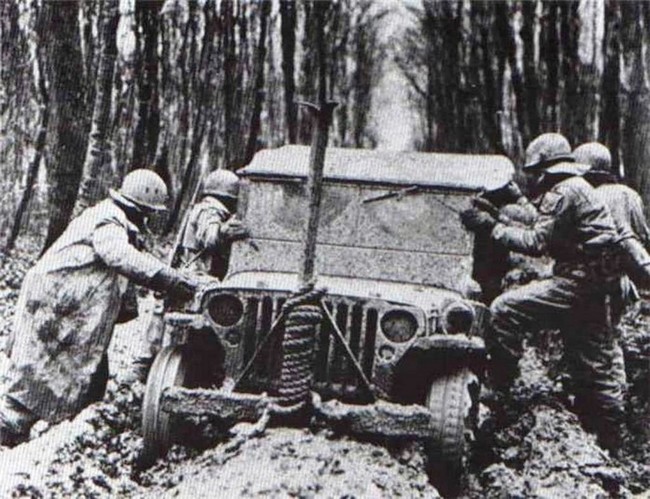 Jeep Stuck WW II