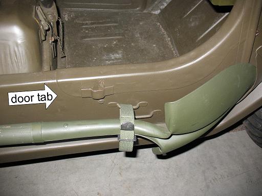 passenger side door tab