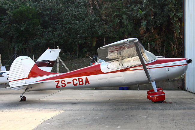 Cessna 170 ZS-CBA Virginia Airport FAVG