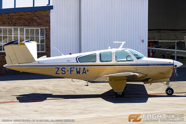 Beechcraft V35A Bonanza ZS-FWA Rand Airport FAGM V35