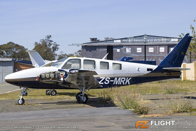 Beechcraft Baron 58 ZS-MRK Rand Airport FAGM