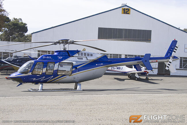 Bell 407 ZS-RVX Rand Airport FAGM