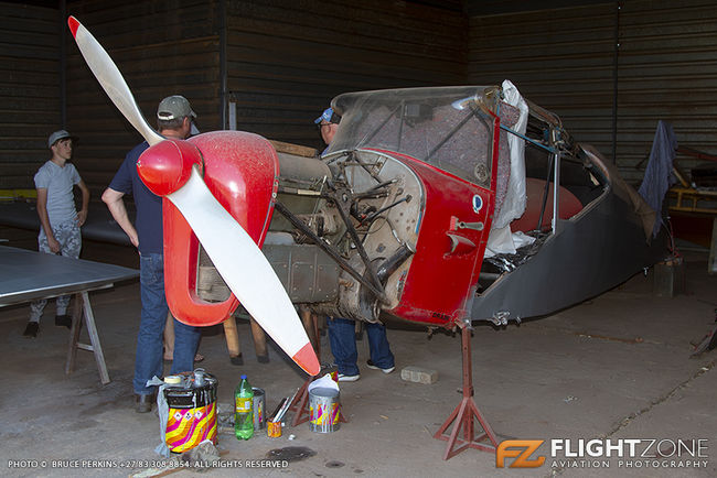 Auster ZS-UOU Syferfontein Airfield FASY