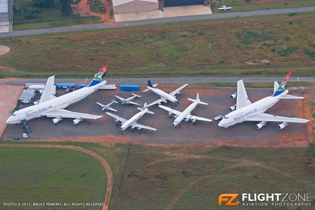 SAA Museum Boeing 747-200 ZS-SAN 747SP ZS-SPC DC-4 ZS-PAJ ZS-AUA Dove ZS-BC