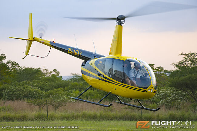 Robinson R44 ZS-HDY Hluhluwe Airfield FAHL